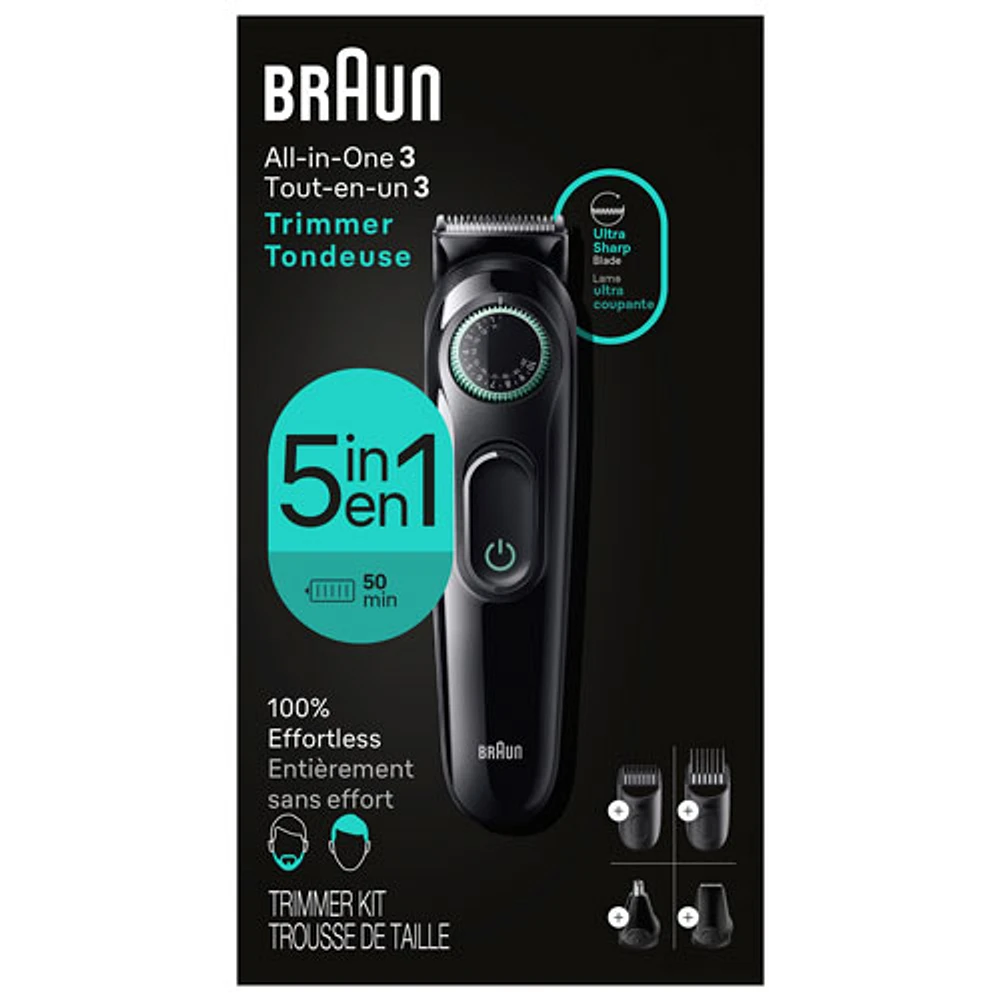 Trousse de toilette tout-en-un Series 3 3450 de Braun (AIO3450)