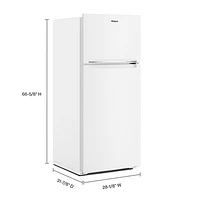 Whirlpool 29" 16.6 Cu. Ft. Top Freezer Refrigerator (WRTX5028PW) - White