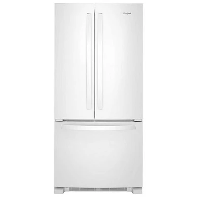 Whirlpool 33" 22.1 Cu. Ft. French Door Refrigerator with Water Dispenser (WRFF5333PW) - White
