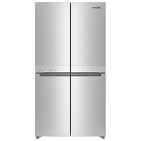 KitchenAid 36" 19.4 Cu. Ft. Counter-Depth French Door Refrigerator (KRQC506MPS) - Metallic Steel
