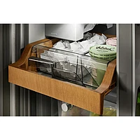 KitchenAid 36" 19.4 Cu. Ft. Counter-Depth French Door Refrigerator (KRQC506MPS) - Metallic Steel