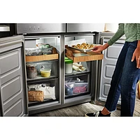 KitchenAid 36" 19.4 Cu. Ft. Counter-Depth French Door Refrigerator (KRQC506MPS) - Metallic Steel