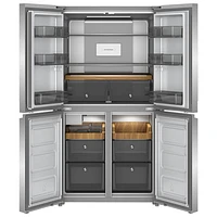 KitchenAid 36" 19.4 Cu. Ft. Counter-Depth French Door Refrigerator (KRQC506MPS) - Metallic Steel