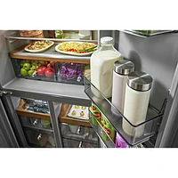 KitchenAid 36" 19.4 Cu. Ft. Counter-Depth French Door Refrigerator (KRQC506MPS) - Metallic Steel