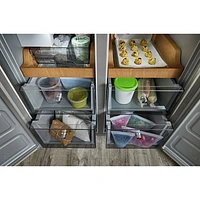 KitchenAid 36" 19.4 Cu. Ft. Counter-Depth French Door Refrigerator (KRQC506MPS) - Metallic Steel