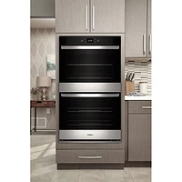 Whirlpool 27" 8.6 Cu. Ft. Self-Clean Electric Wall Oven (WOED5027LZ) - Stainless Steel