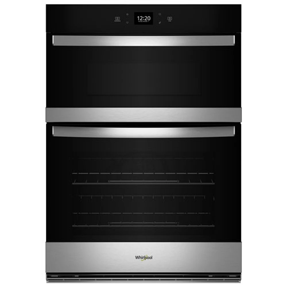Whirlpool 29" 6.4 Cu. Ft. Combination Self-Clean Electric Wall Oven (WOEC5030LZ) - Stainless Steel