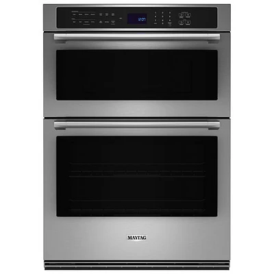 Maytag 30" 6.4 Cu. Ft. Combination True Convection Electric Wall Oven (MOEC6030LZ) - Stainless Steel