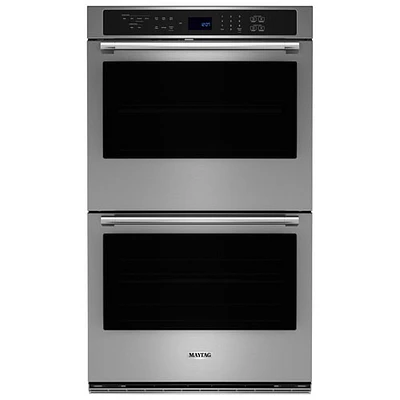 Maytag 30" 10.0 Cu. Ft. Double True Convection Electric Wall Oven (MOED6030LZ) - Stainless Steel