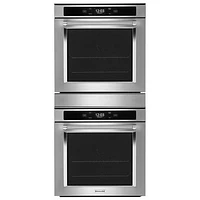 KitchenAid 24" 5.8 Cu. Ft./5 Cu. Ft. True Convection Electric Double Wall Oven (KODC504PPS) - Stainless Steel