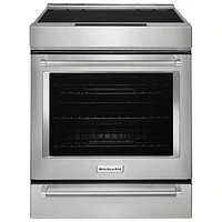 KitchenAid 30" 6.4 Cu. Ft. True Convection Slide-In Induction Range (KSIS730PSS) - Stainless Steel