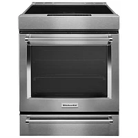 KitchenAid 30" 6.4 Cu. Ft. True Convection Slide-In Induction Range (KSIS730PSS) - Stainless Steel