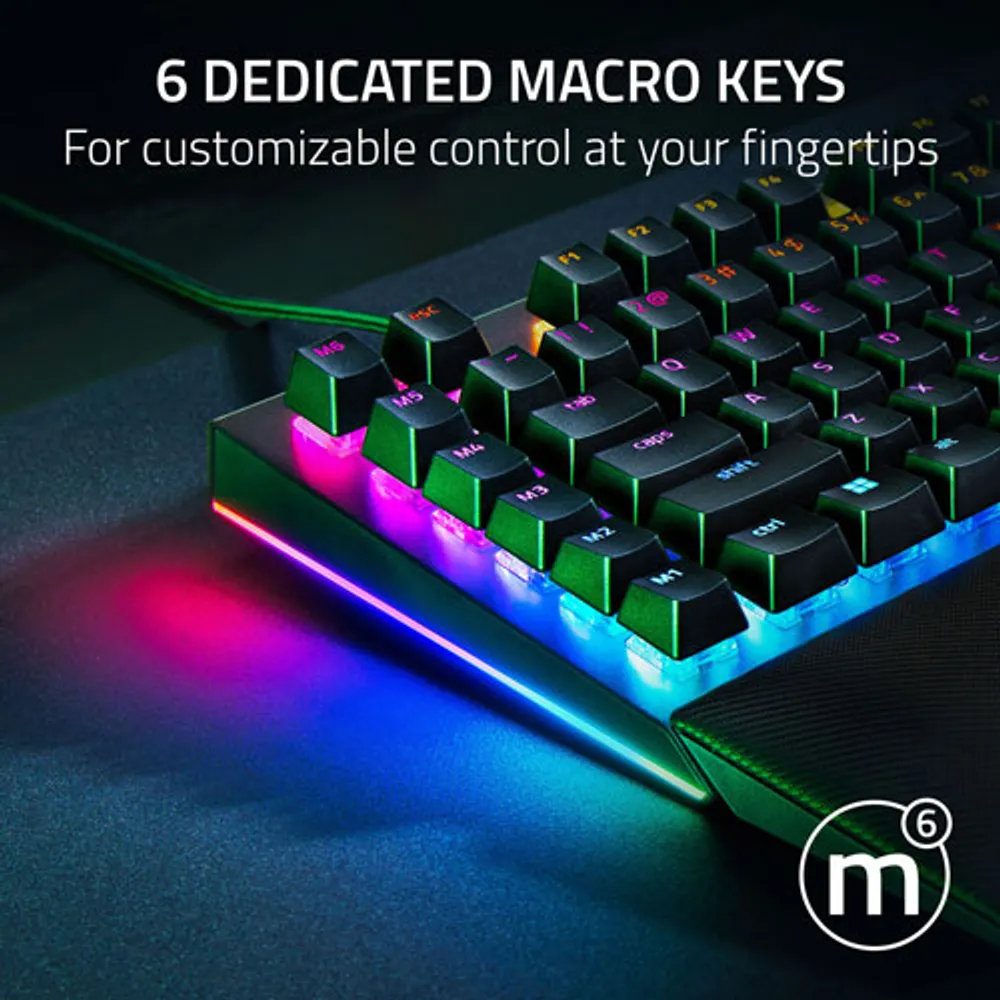 Clavier de jeu mécanique BlackWidow V4 Razer avec éclairage RVB Chroma