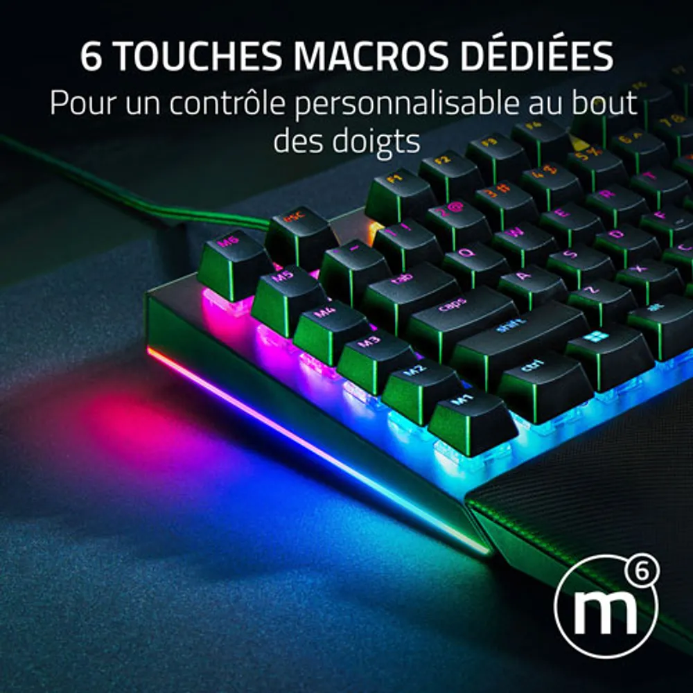 Clavier de jeu mécanique BlackWidow V4 Razer avec éclairage RVB Chroma