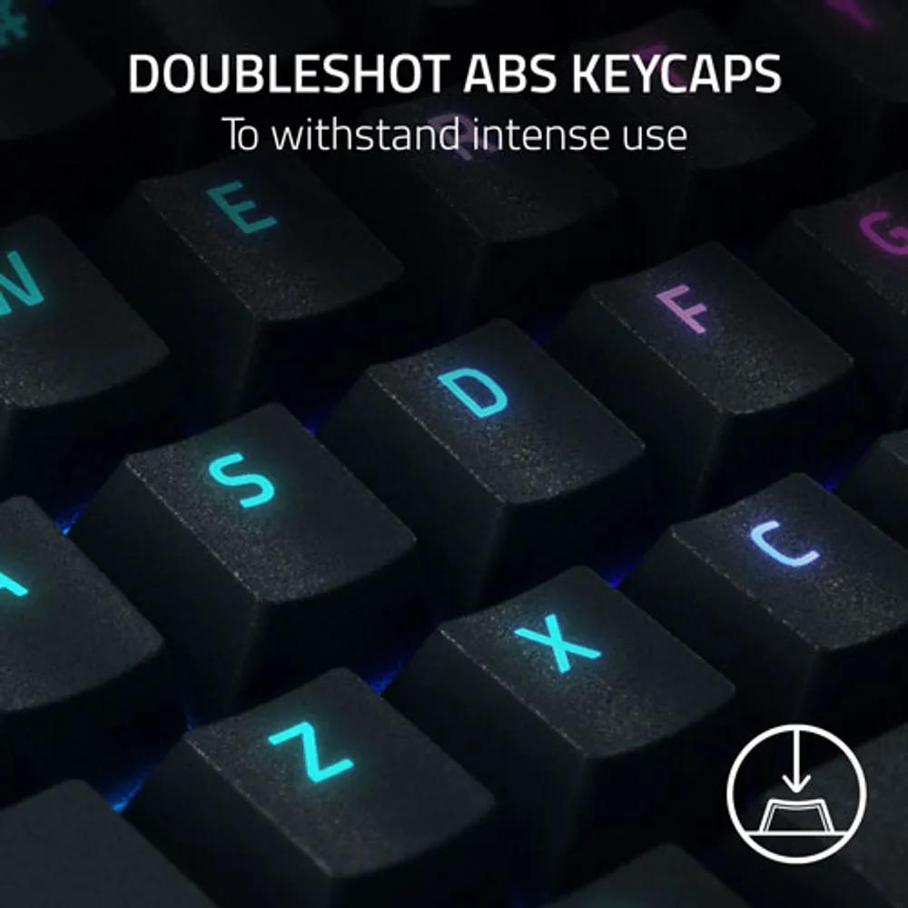 Clavier de jeu mécanique BlackWidow V4 Razer avec éclairage RVB Chroma