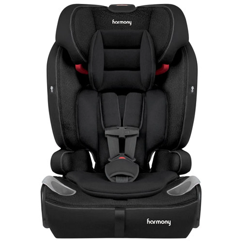 Siège d'auto rehausseur de luxe 3-en-1 à harnais Commander de Harmony - Noir