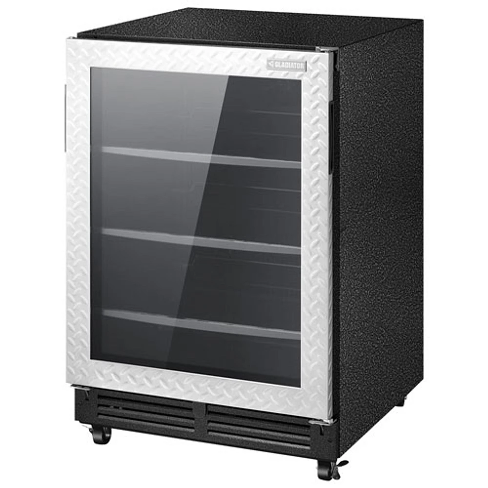Gladiator 25" 5.4 Cu. Ft. Under the Counter Refrigerator (GABC05FDKG) - Silver Tread