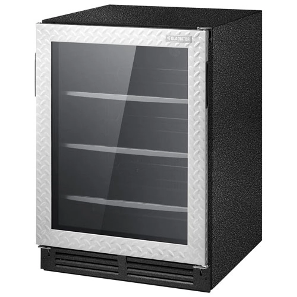 Gladiator 25" 5.4 Cu. Ft. Under the Counter Refrigerator (GABC05FDKG) - Silver Tread