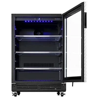 Gladiator 25" 5.4 Cu. Ft. Under the Counter Refrigerator (GABC05FDKG) - Silver Tread