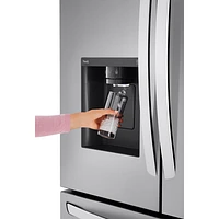 LG 36" 25.5 Cu. Ft. Counter Depth MAX French Door Refrigerator (LRFXC2606S) - Stainless Steel