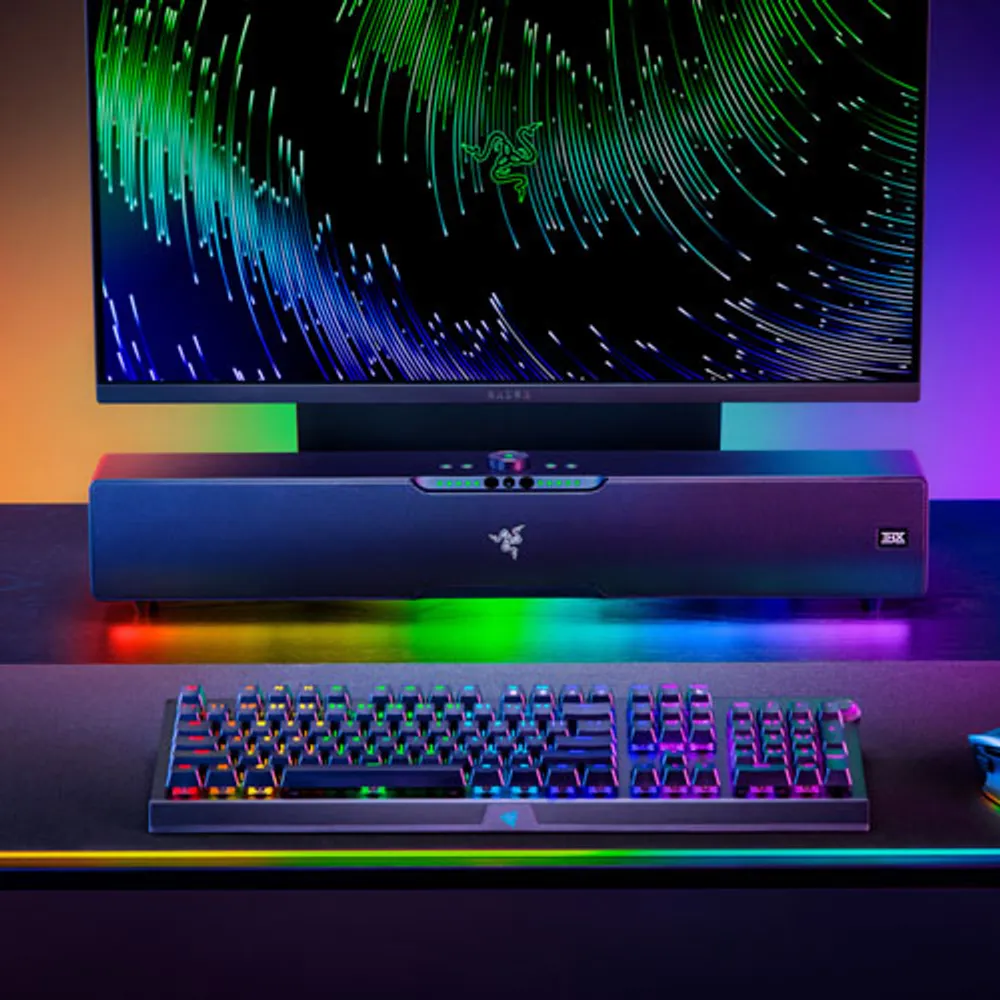 Barre de son de jeu pour PC Leviathan V2 Pro de Razer avec haut-parleur d'extrêmes graves