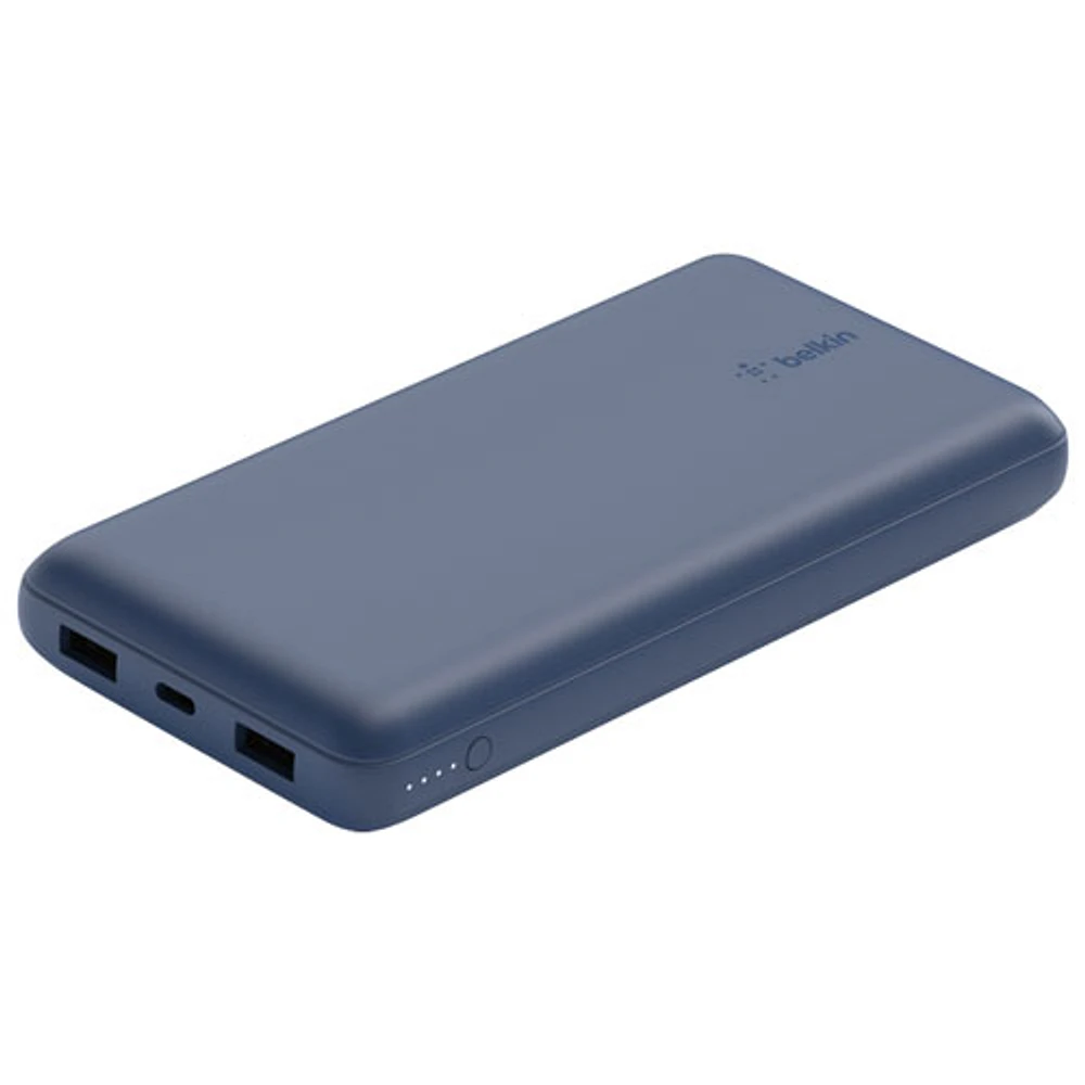 Chargeur portable à deux ports USB de 20000 mAh de Belkin - Bleu