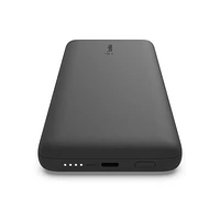 Belkin BoostCharge 10k mAh Power Bank with Lightning Cable & USB-C Cable - Black