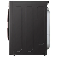 LG 7.4 Cu. Ft. Electric Steam Dryer (DLEX6500B) - Black Steel