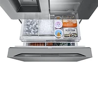 LG 36" 26 cu. ft. Smart Mirror InstaView Counter-Depth MAX French Door Refrigerator w/ Ice Dispenser - Stainless