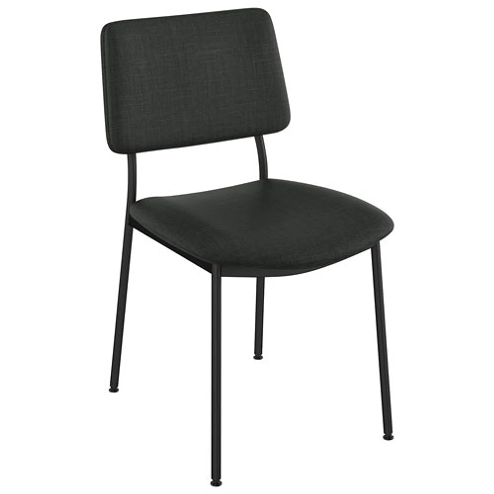Sullivan Contemporary Polyester Dining Chair - Black/Black
