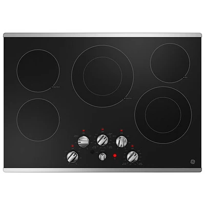 GE 30" 5-Element Electric Cooktop (JEP5030STSS) - Stainless Steel