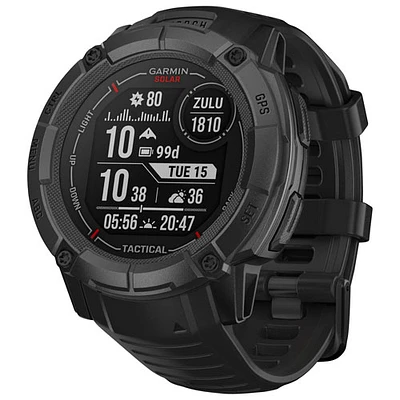Montre intelligente multisport Bluetooth de 53 mm Instinct 2X Solar Tactical Edition de Garmin - Noir