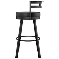Tabouret de bar contemporain à hauteur de comptoir Render - Noir