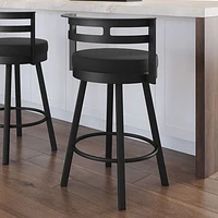 Tabouret de bar contemporain à hauteur de comptoir Render - Noir