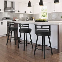 Tabouret de bar contemporain à hauteur de comptoir Render - Noir