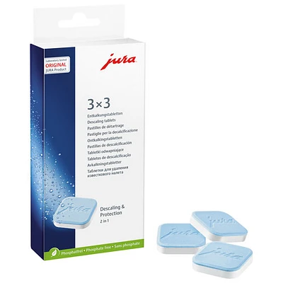 Pastilles de détartrage et de protection biphasées de Jura - Paquet de 3