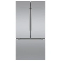 Bosch 36" 20.8 Cu. Ft. French Door Refrigerator with Water & Ice Dispenser (B36CT81ENS) - Stainless Steel