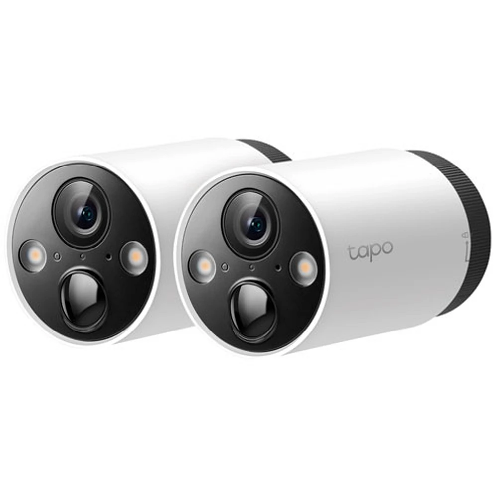 TP-Link Tapo C420S2 Wire-Free Outdoor Security System with 2 2K QHD Cameras - White