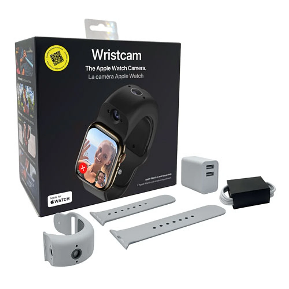 Wristcam Silicone Smart Dual-Camera Band for Apple Watch 38/40/41mm - Large