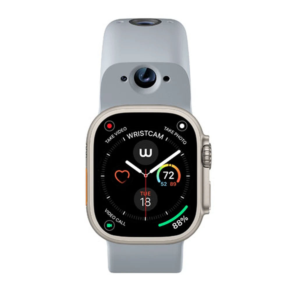 Wristcam Silicone Smart Dual-Camera Band for Apple Watch 38/40/41mm - Large