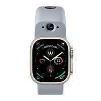 Wristcam Silicone Smart Dual-Camera Band for Apple Watch 38/40/41mm - Large - Grey