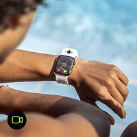Wristcam Silicone Smart Dual-Camera Band for Apple Watch 38/40/41mm - Medium/Large - Black