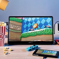 Moniteur DELO HD intégrale 60 Hz de 15,6 po Glance Plus de Mobile Pixels avec temps de réponse de 10 ms gris à gris (MP-101-1012P01) - Noir