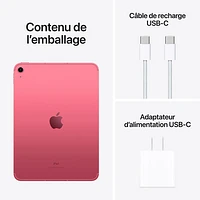 Virgin Plus Apple iPad 10.9" 256GB with Wi-Fi 6 & 5G (10th Generation) - Pink - Monthly Financing
