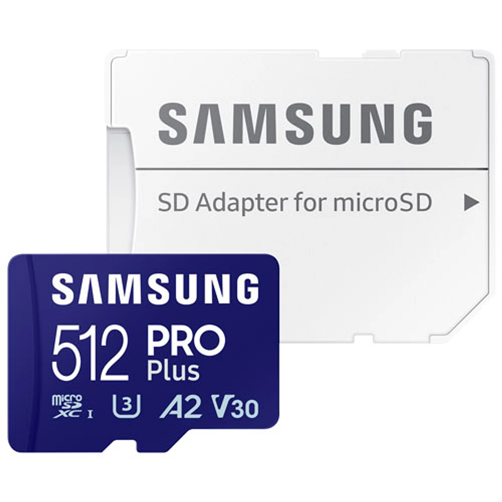 Carte mémoire microSDXC de 180 Mo/s et Go PRO Plus et adaptateur de Samsung