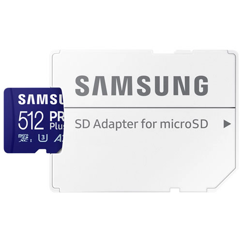 Carte mémoire microSDXC de 180 Mo/s et Go PRO Plus et adaptateur de Samsung