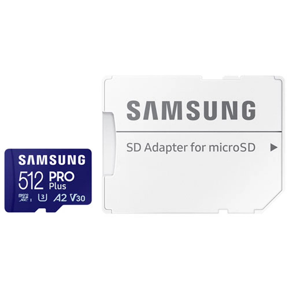 Carte mémoire microSDXC de 180 Mo/s et Go PRO Plus et adaptateur de Samsung