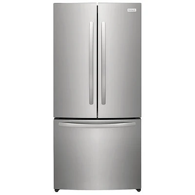 Open Box - Frigidaire Gallery 31.5" 17.6 Cu Ft French Door Refrigerator with Ice Dispenser (FRFG1723AV) -Brushed Steel - Perfect Condition