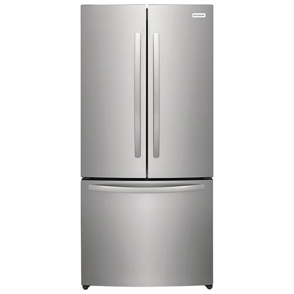 Boîte ouverte - Réfrigérateur à deux portes de 17,6 pi³ 31,5 po Gallery de Frigidaire avec distributeur de glace - Acier brossé - Endommagé