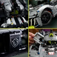LEGO Technic PEUGEOT 9X8 24H Le Mans Hybrid Hypercar - 1775 pièces (42156)